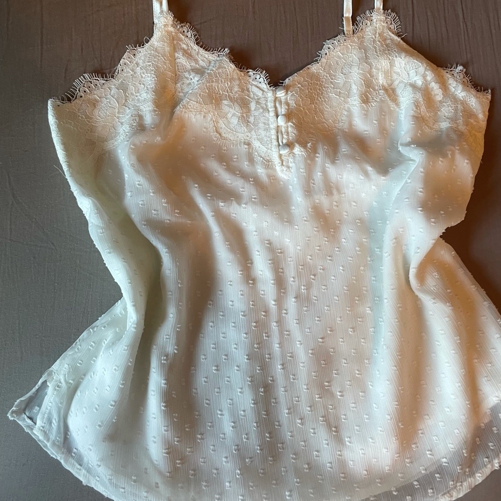 White Lace Tank